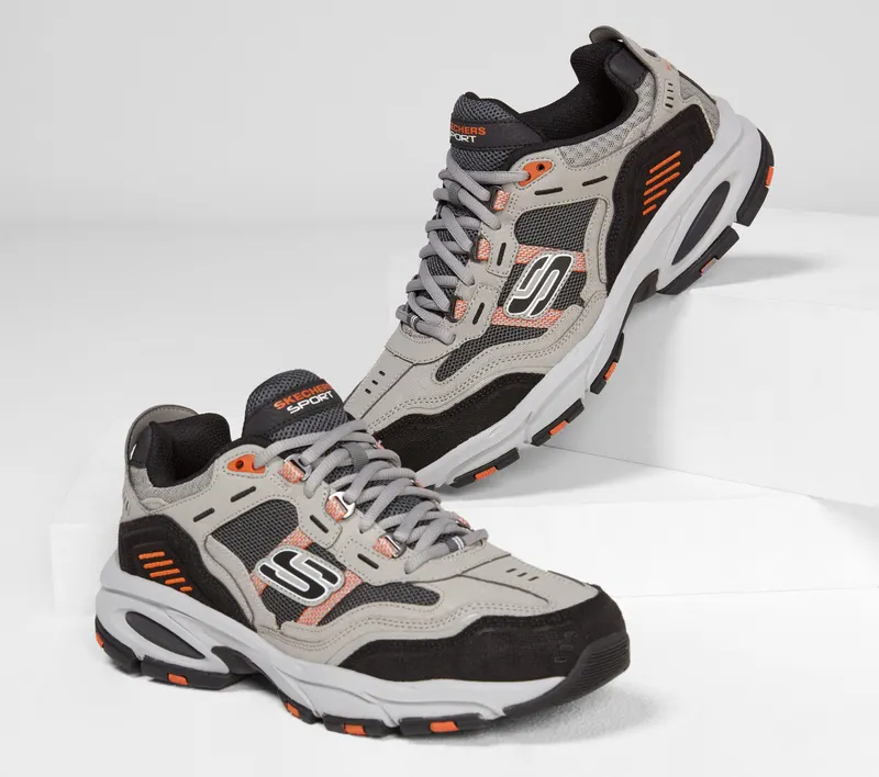 Skechers Vigor 2.0 – Nanobet – Grijs / Oranje (237067-GYOR)