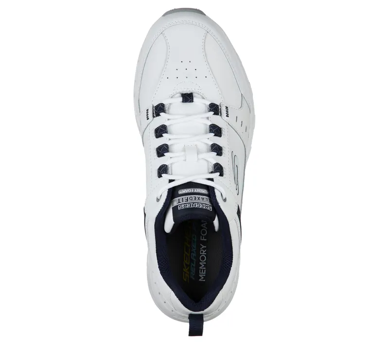 Skechers Relaxed Fit: Oak Canyon – Redwick – Wit / Marine (51896-WNV)