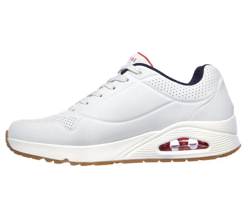 Skechers Uno – Stand On Air – Wit / Marine (52458-WNVR)