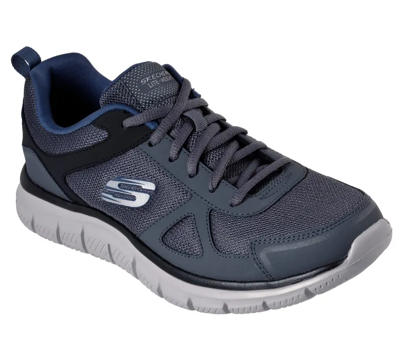 Skechers Track – Grijs / Marine (52631-GYNV)