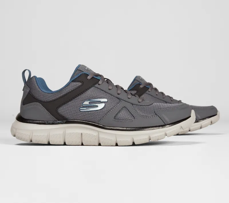 Skechers Track – Grijs / Marine (52631-GYNV)