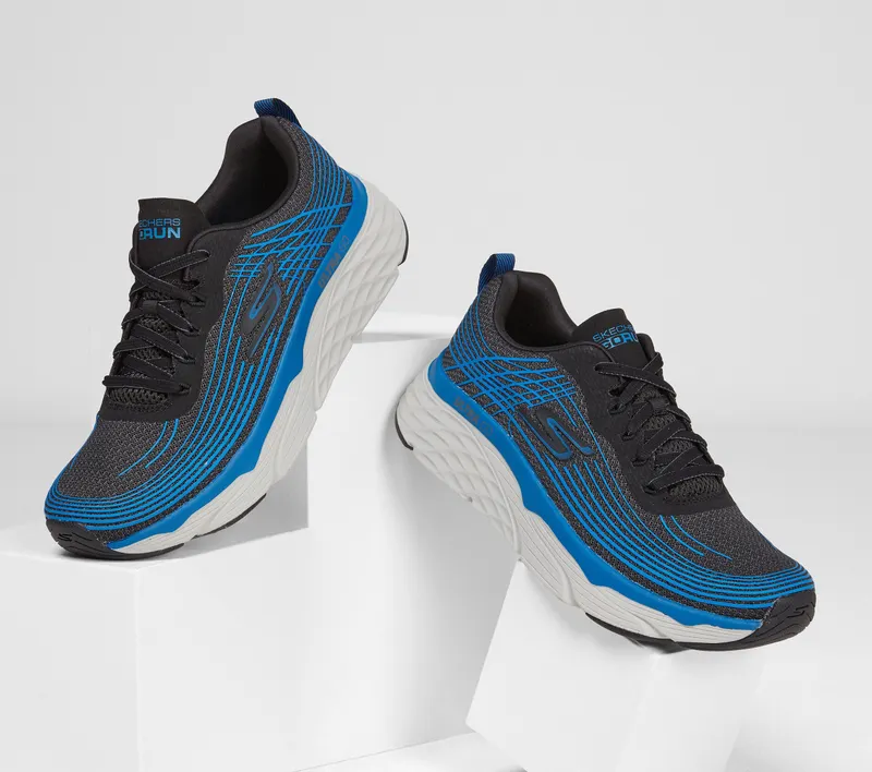 Skechers Skechers Max Cushioning Elite – Brilliant – Zwart / Blauw (54430-BKBL)