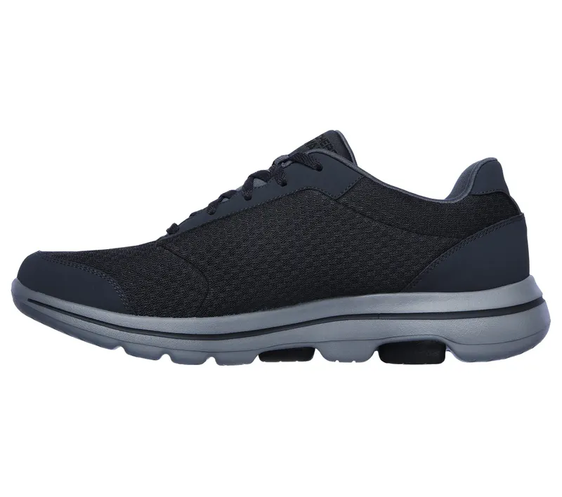 Skechers GO WALK 5 – Qualify – Houtskool / Zwart (55509-CCBK)