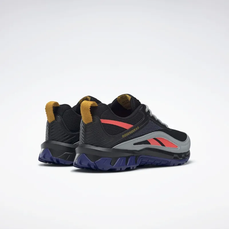 Reebok Ridgerider 6 Schoenen Core Black / Bold Purple / Orange Flare