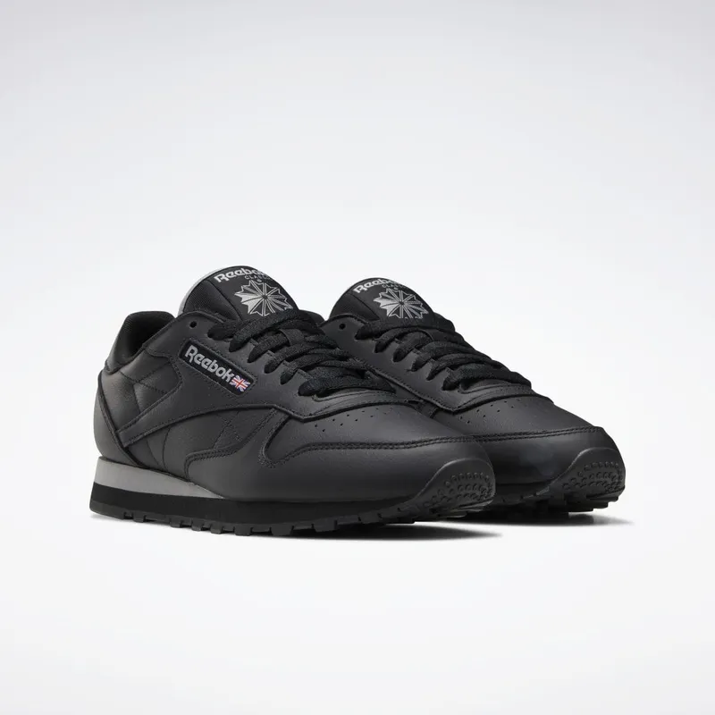 Reebok Classic Leather Schoenen Core Black / Pure Grey 4 / Core Black
