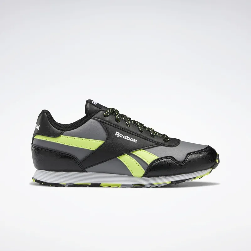 Reebok Royal Classic Jogger 3 Schoenen Core Black / Pure Grey 5 / Acid Yellow