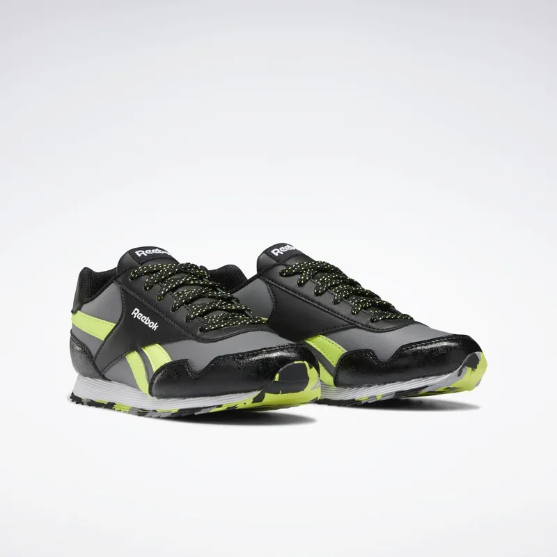 Reebok Royal Classic Jogger 3 Schoenen Core Black / Pure Grey 5 / Acid Yellow