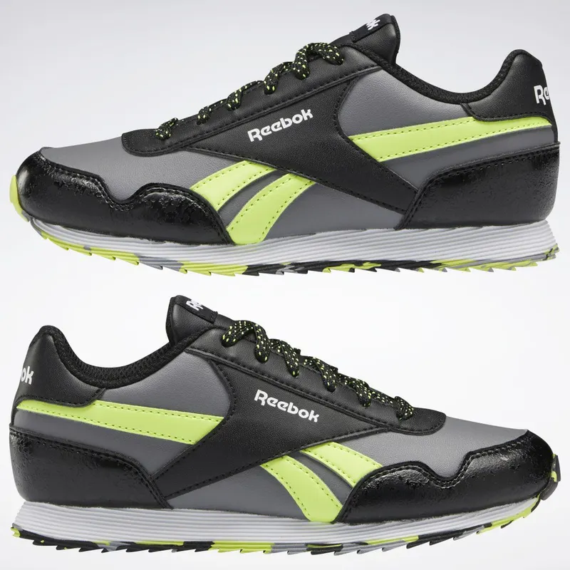 Reebok Royal Classic Jogger 3 Schoenen Core Black / Pure Grey 5 / Acid Yellow