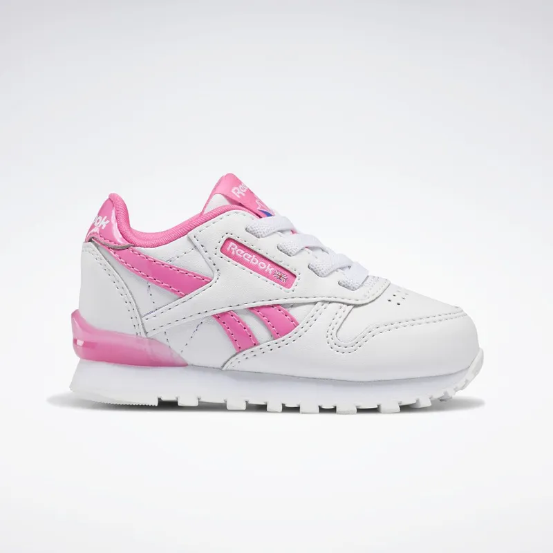 Reebok Classic Leather Step 'n' Flash Schoenen Cloud White / Cloud White / Atomic Pink