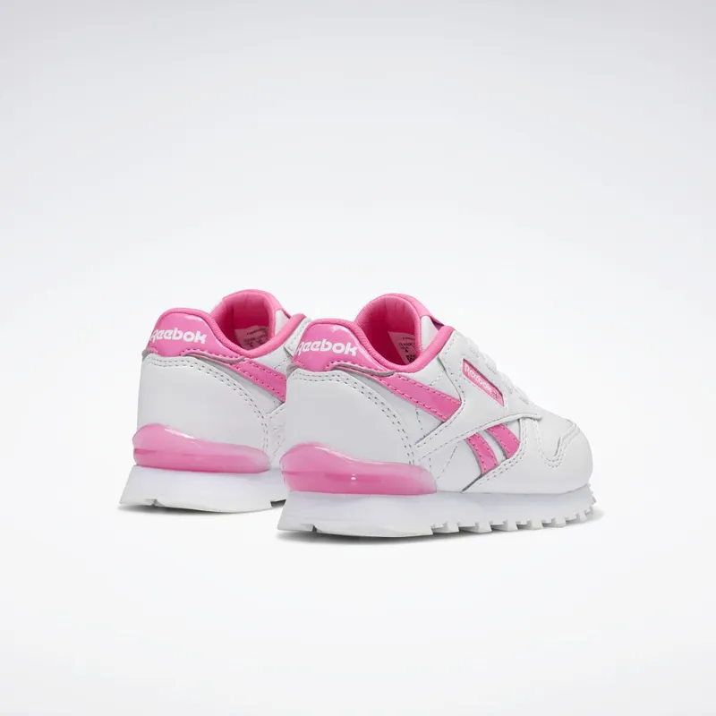 Reebok Classic Leather Step 'n' Flash Schoenen Cloud White / Cloud White / Atomic Pink