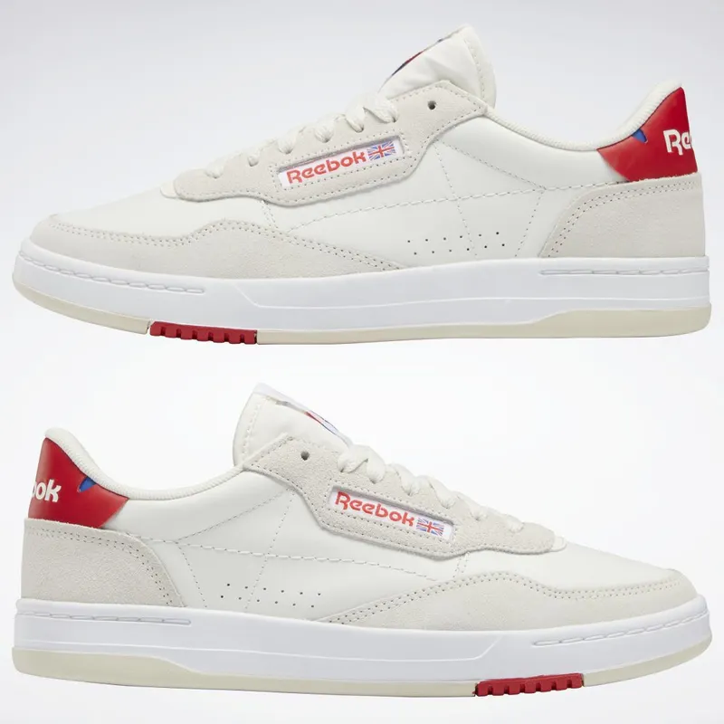 Reebok Court Peak Schoenen Alabaster / Vector Red / Vector Blue