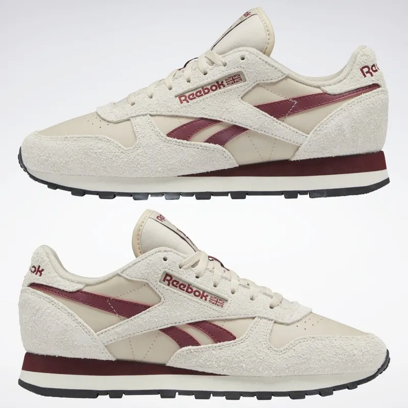 Reebok Classic Leather Schoenen Modern Beige / Alabaster / Classic Burgundy