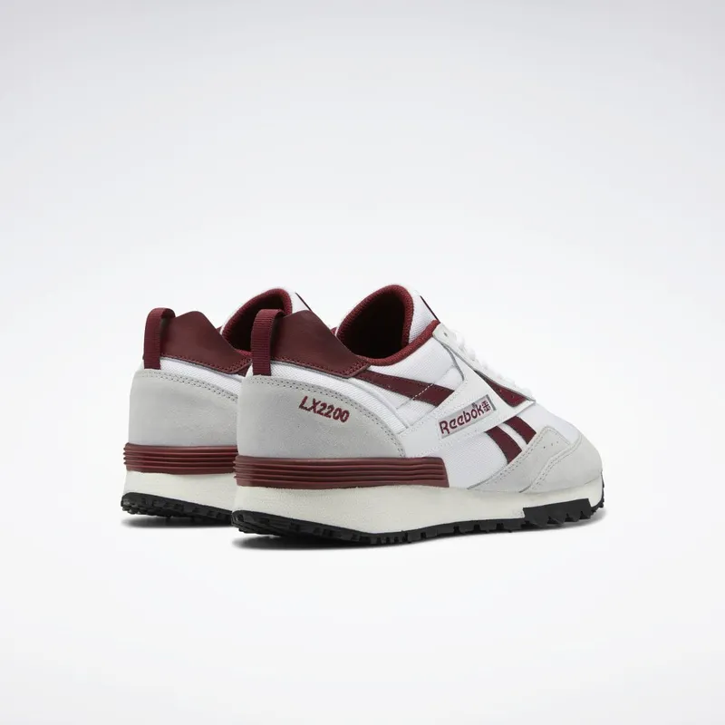 Reebok LX2200 Schoenen Cloud White / Classic Burgundy / Pure Grey 2