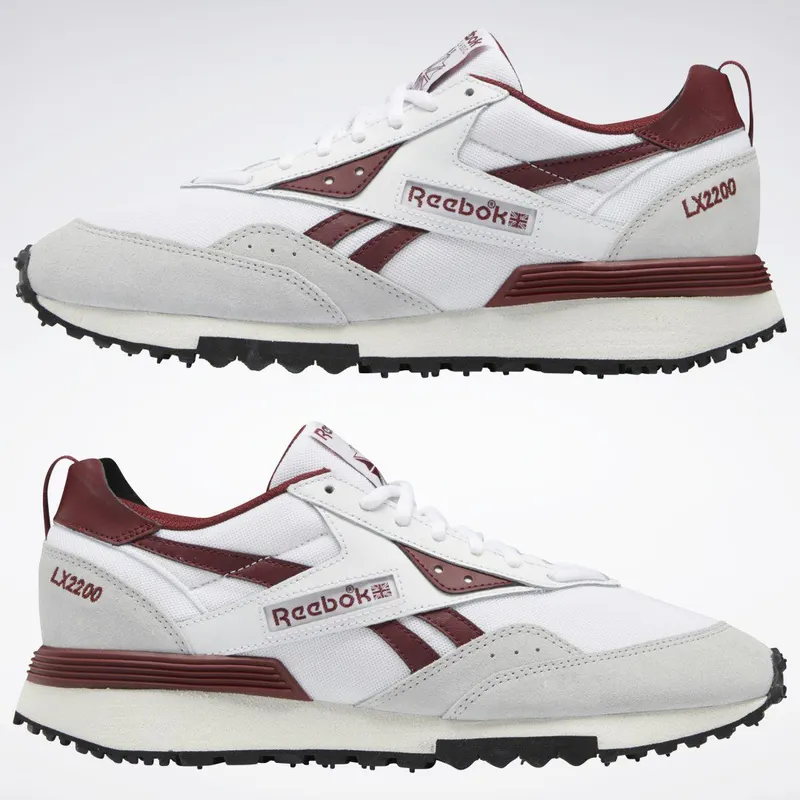 Reebok LX2200 Schoenen Cloud White / Classic Burgundy / Pure Grey 2