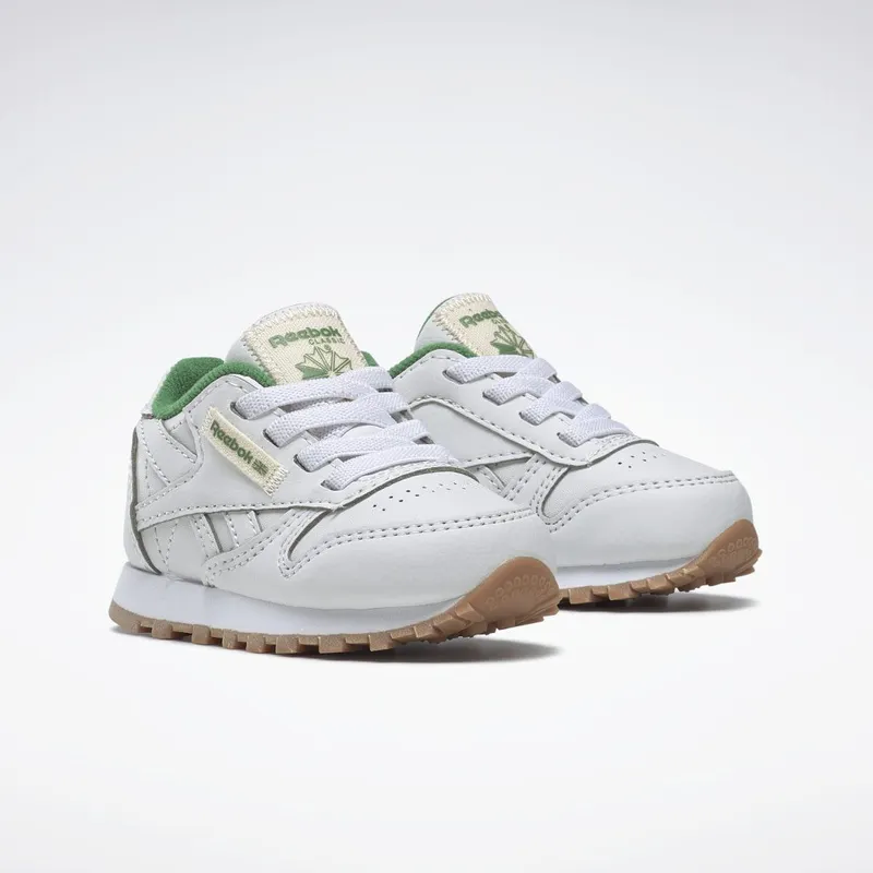 Reebok Classic Leather Schoenen Cloud White / Cloud White / Glen Green