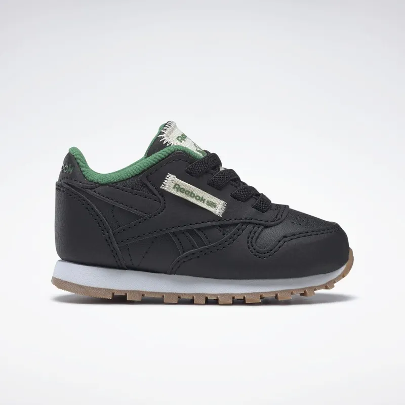 Reebok Classic Leather Schoenen Core Black / Glen Green / Cloud White