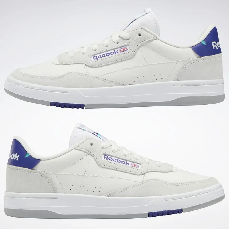 Reebok Court Peak Schoenen Pure Grey 3 / Bold Purple / Classic Teal