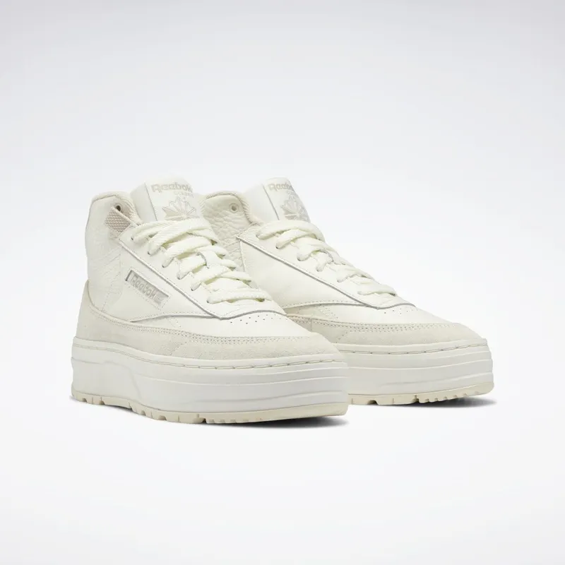 Reebok Club C Geo Mid Schoenen Chalk / Alabaster / Modern Beige