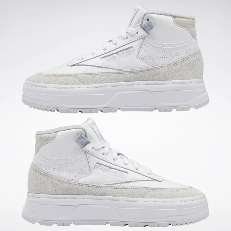 Reebok Club C Geo Mid Schoenen Cloud White / Cold Grey / Cold Grey 2