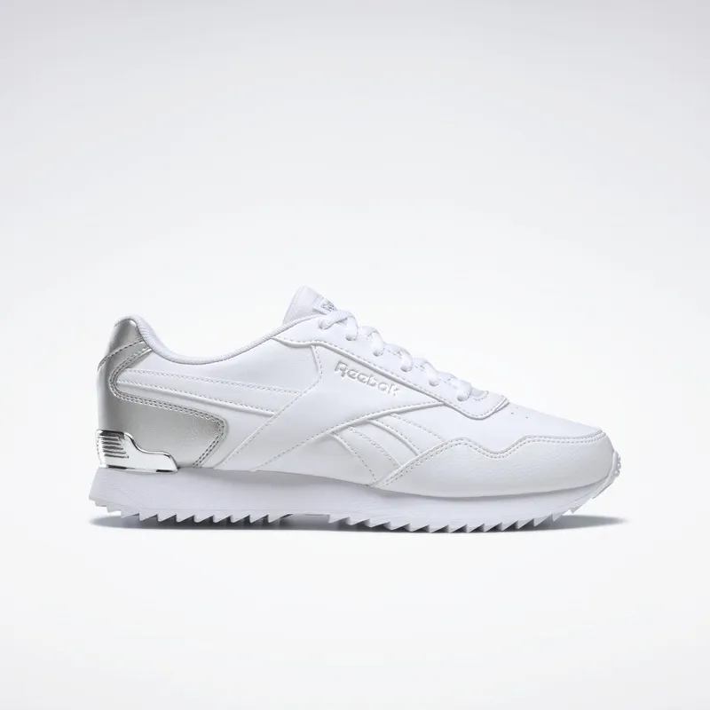 Reebok Royal Glide Ripple Clip Schoenen White / Silver Metallic / White