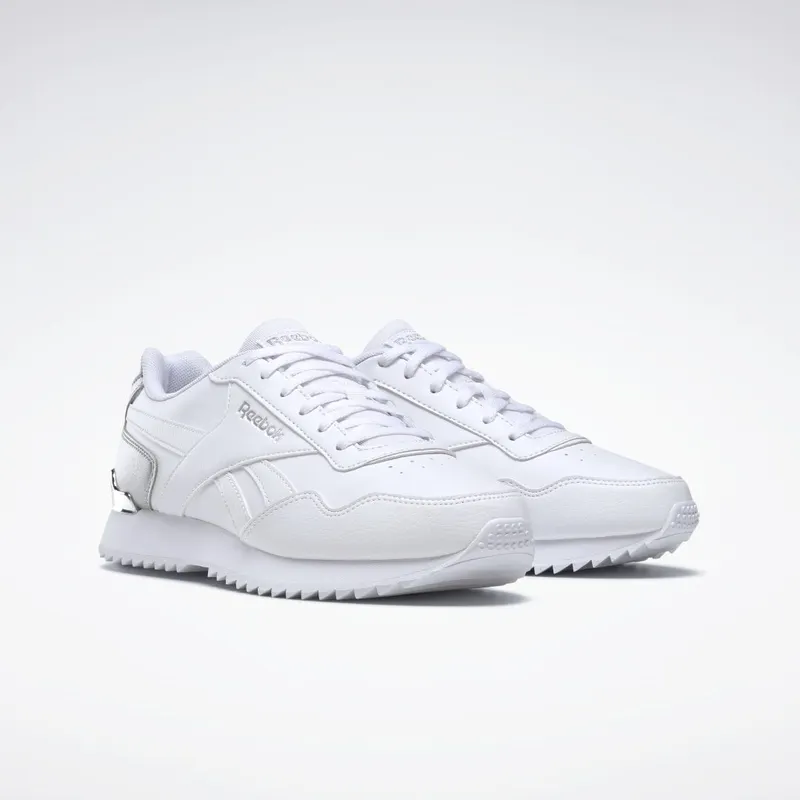 Reebok Royal Glide Ripple Clip Schoenen White / Silver Metallic / White