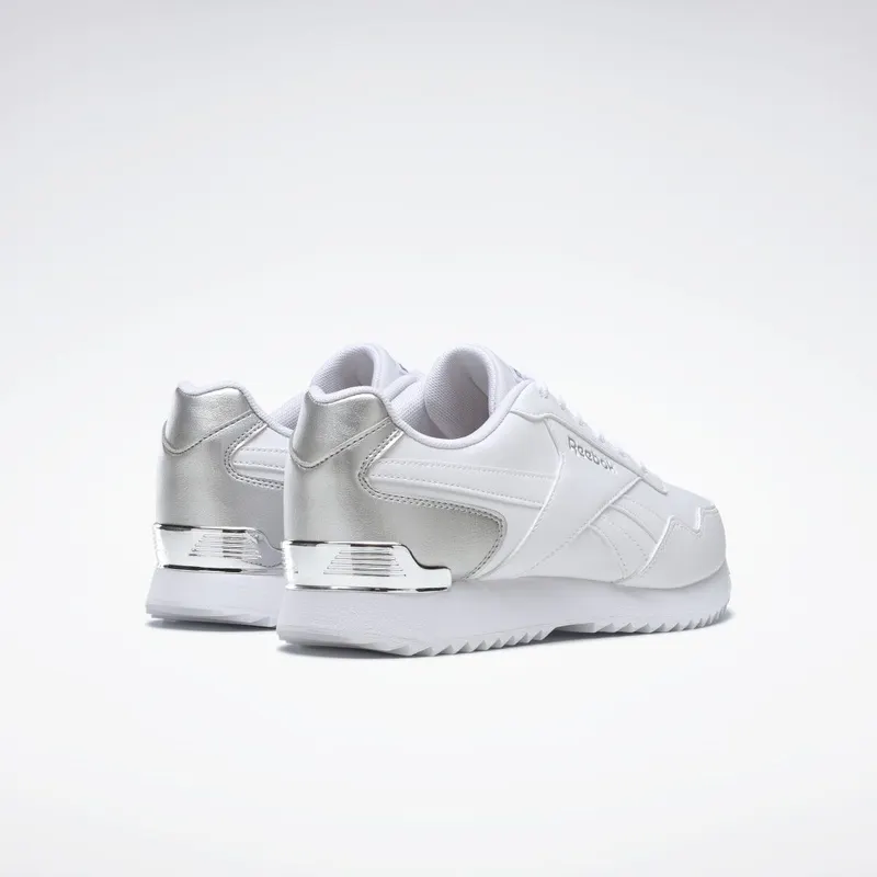 Reebok Royal Glide Ripple Clip Schoenen White / Silver Metallic / White