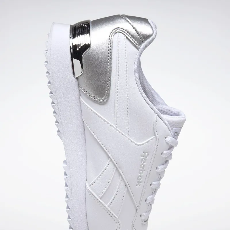 Reebok Royal Glide Ripple Clip Schoenen White / Silver Metallic / White