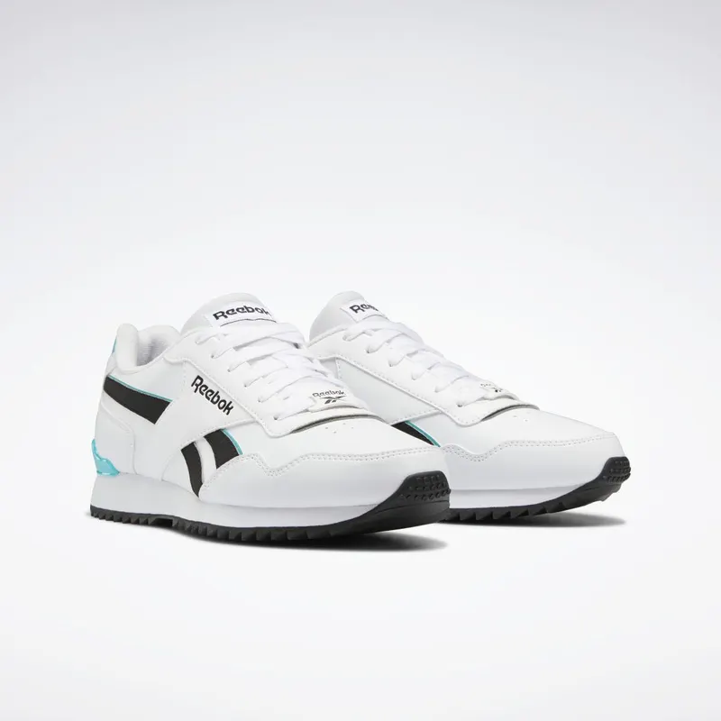 Reebok Royal Glide Ripple Clip Cloud White / Core Black / Classic Teal