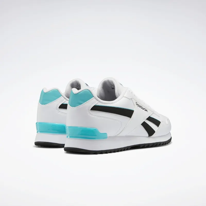 Reebok Royal Glide Ripple Clip Cloud White / Core Black / Classic Teal