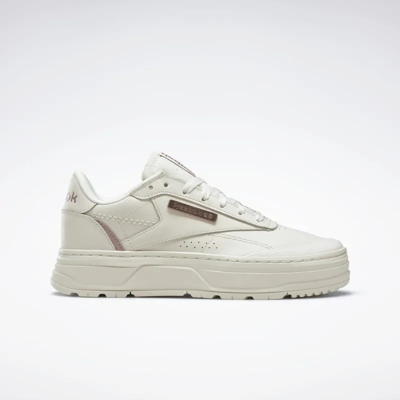 Reebok Club C Double Geo Schoenen Chalk / Infused Lilac / Rose Gold