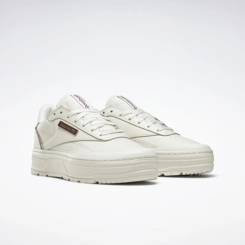 Reebok Club C Double Geo Schoenen Chalk / Infused Lilac / Rose Gold