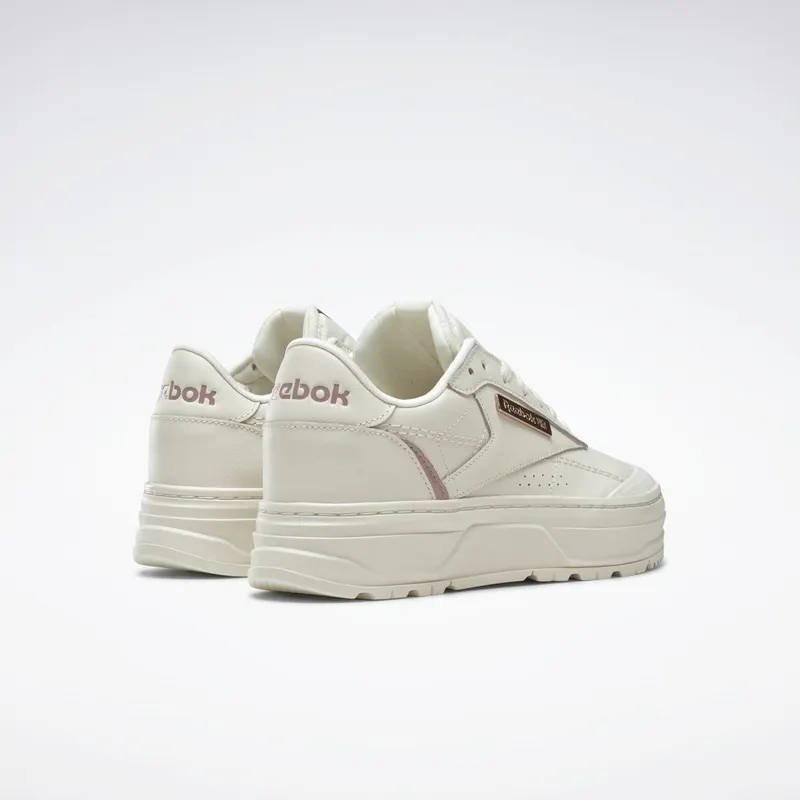 Reebok Club C Double Geo Schoenen Chalk / Infused Lilac / Rose Gold