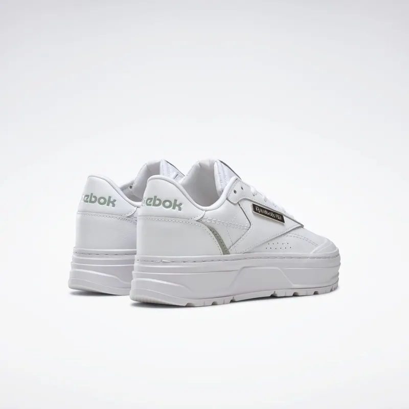 Reebok Club C Double Geo Schoenen Cloud White / Seaside Grey / Silver Metallic