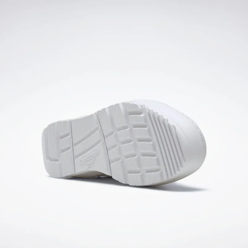 Reebok Club C Double Geo Schoenen Cloud White / Seaside Grey / Silver Metallic