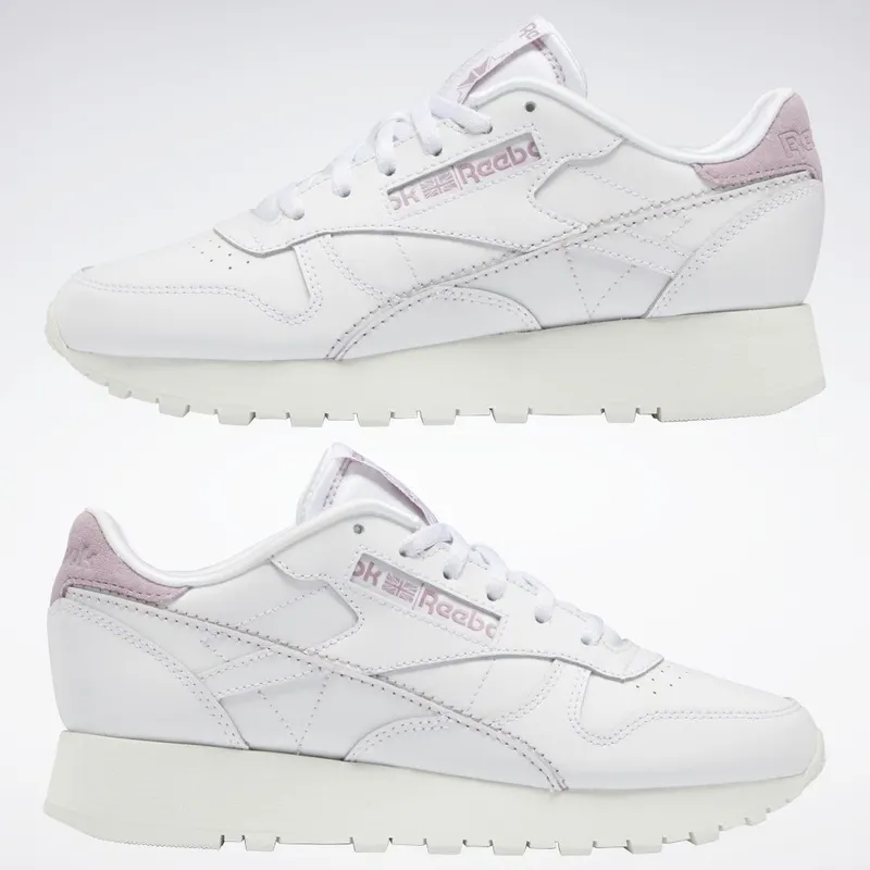 Reebok Classic Leather Make It Yours Schoenen Cloud White / Chalk / Infused Lilac