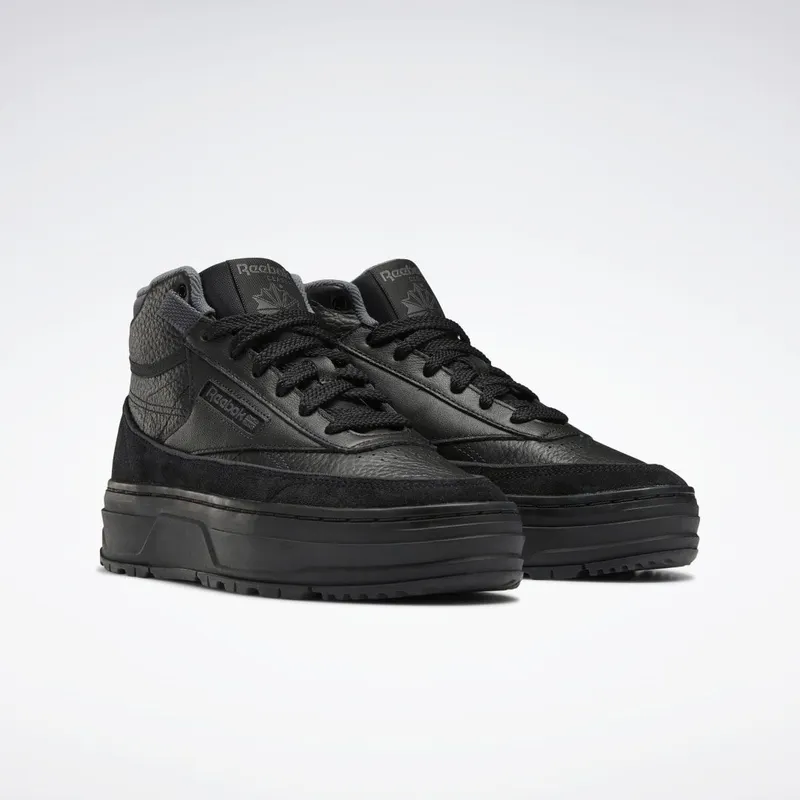 Reebok Club C Geo Mid Schoenen Core Black / Pure Grey 7 / Pure Grey 8