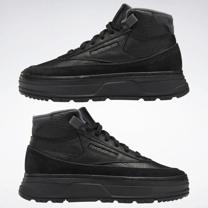 Reebok Club C Geo Mid Schoenen Core Black / Pure Grey 7 / Pure Grey 8