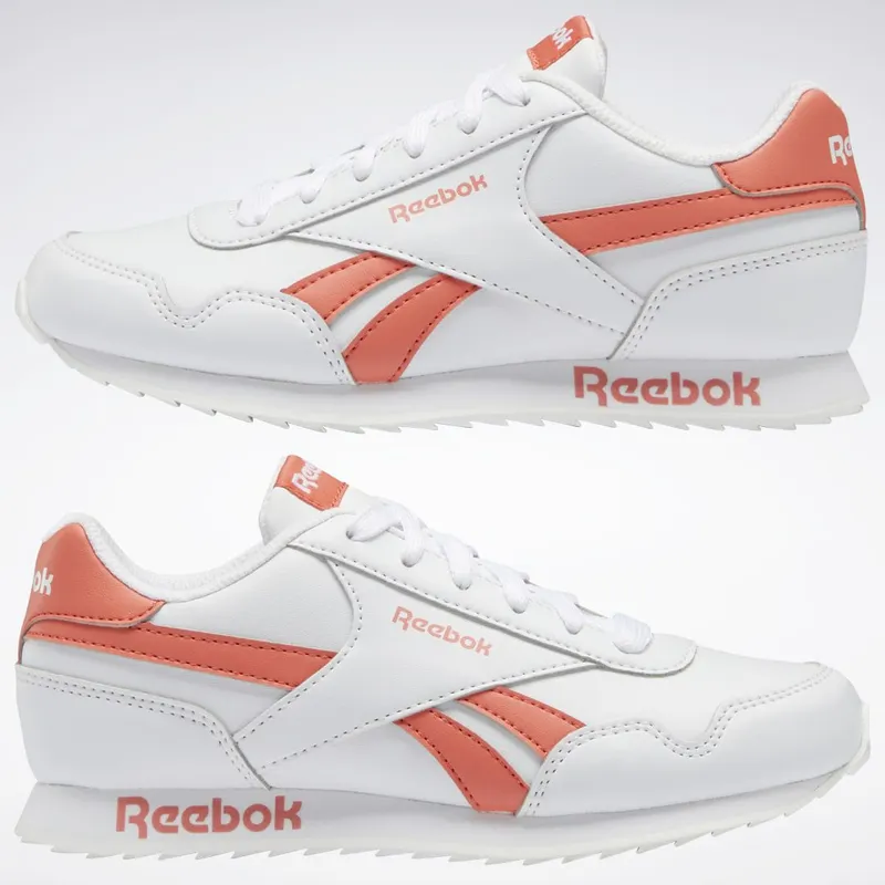 Reebok Royal Classic Jog 3 Schoenen Cloud White / Cloud White / Semi Orange Flare
