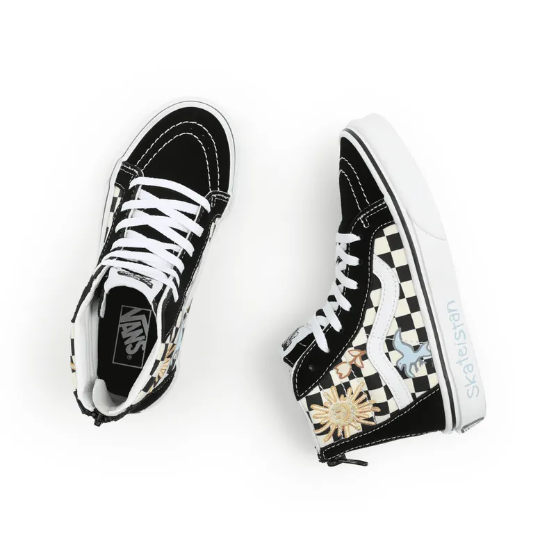 VANS Vans X Skateistan Sk8-hi Zip Kinderschoenen Zwart (VN000W9W89C)