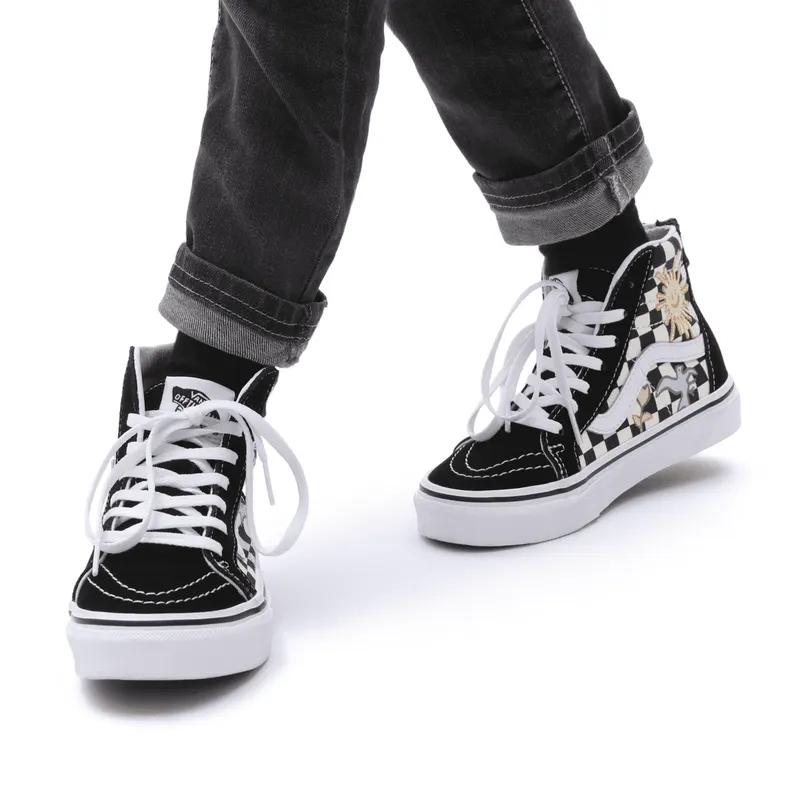 VANS Vans X Skateistan Sk8-hi Zip Kinderschoenen Zwart (VN000W9W89C)