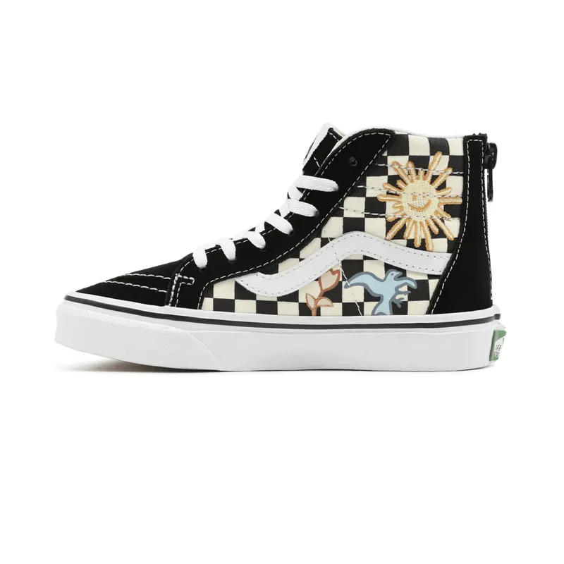 VANS Vans X Skateistan Sk8-hi Zip Kinderschoenen Zwart (VN000W9W89C)