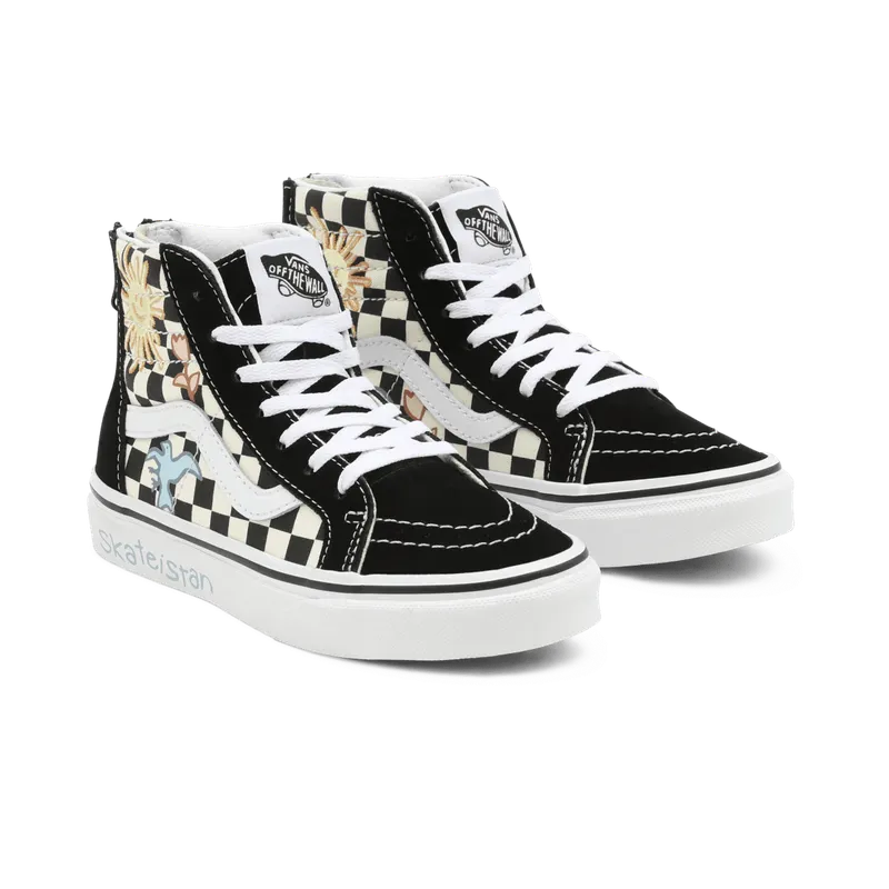 VANS Vans X Skateistan Sk8-hi Zip Kinderschoenen Zwart (VN000W9W89C)