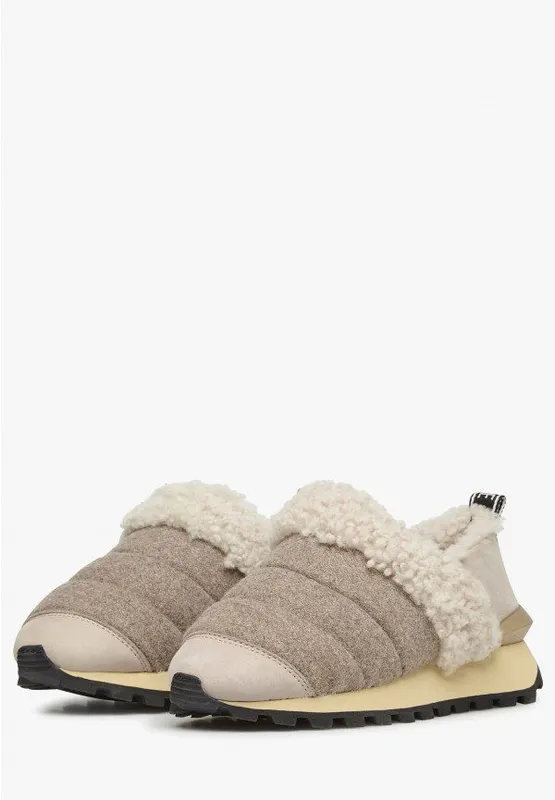 Voile Blanche Qwark Slip Fur Woman Cream-beige (2017158011B91)