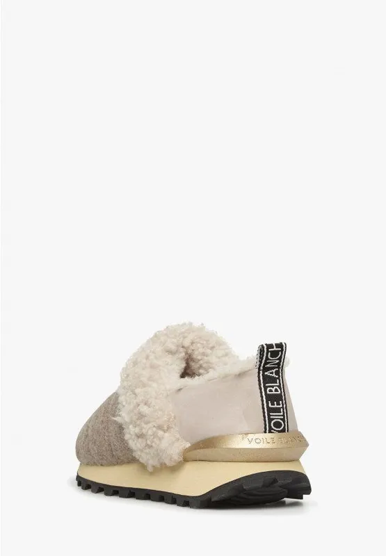 Voile Blanche Qwark Slip Fur Woman Cream-beige (2017158011B91)