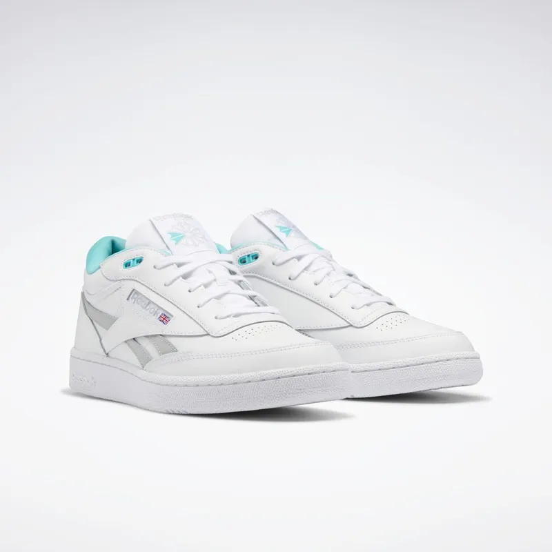 Reebok Club C Mid II Revenge Schoenen Cloud White / Classic Teal / Pure Grey 3