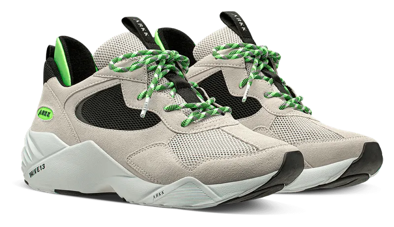 Arkk Kanetyk Suede 2.0 W13 Soft Grey Vivid Green (CR3806-0005-M)