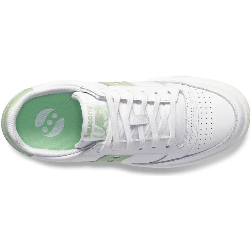 Saucony Jazz Court Metallic White / Light Green (S60555-32)