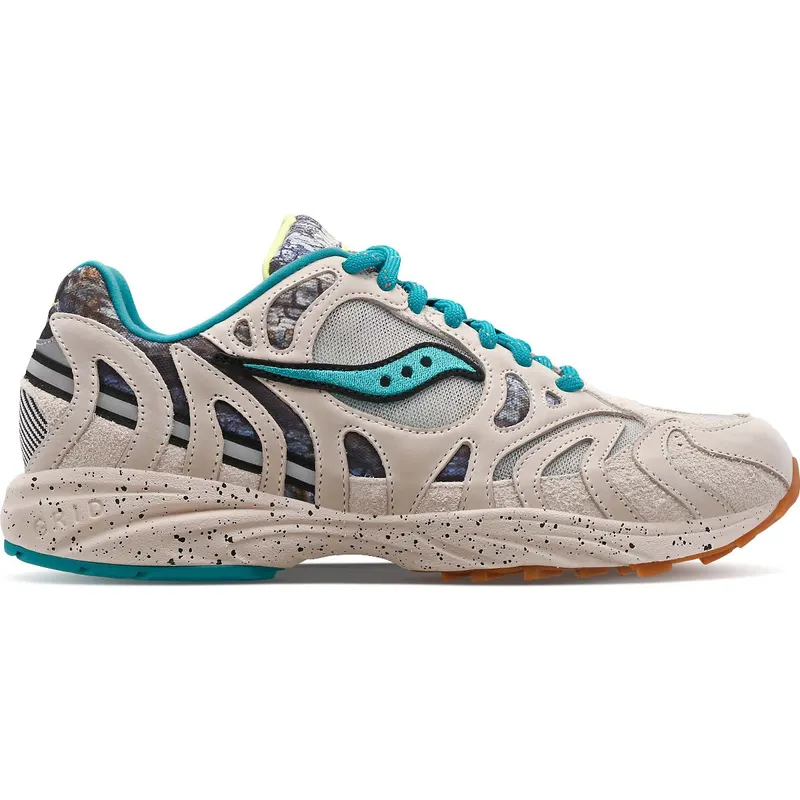 Saucony Grid Azura 2000 Camo Reflective Creme / Blue / Black (S70641-1)