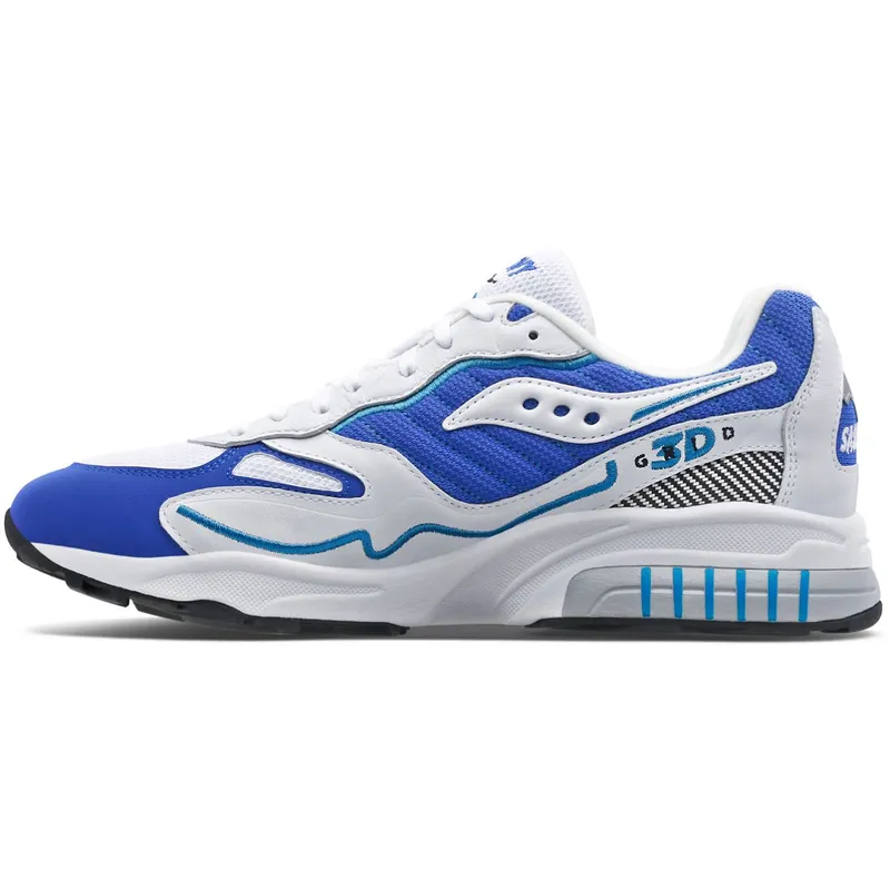 Saucony 3D Grid Hurricane White / Royal (S70646-2)