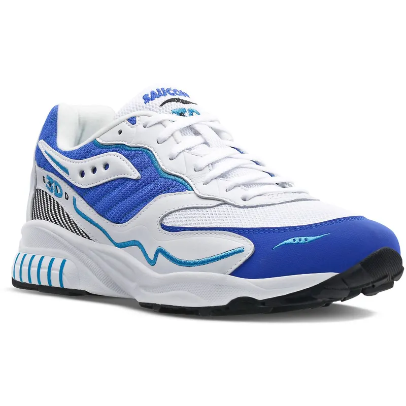 Saucony 3D Grid Hurricane White / Royal (S70646-2)